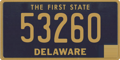 DE license plate 53260