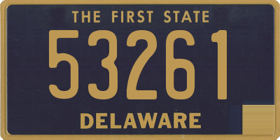 DE license plate 53261