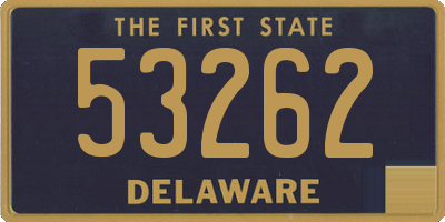 DE license plate 53262