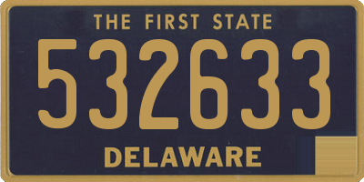 DE license plate 532633