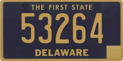 DE license plate 53264