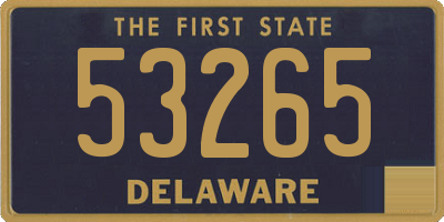 DE license plate 53265