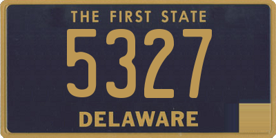 DE license plate 5327