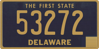 DE license plate 53272