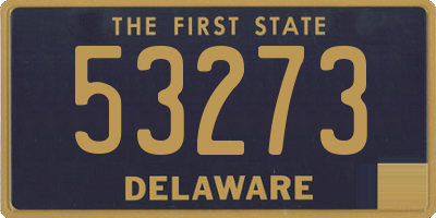 DE license plate 53273