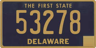 DE license plate 53278