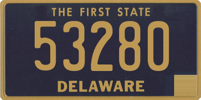 DE license plate 53280