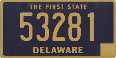 DE license plate 53281