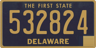 DE license plate 532824