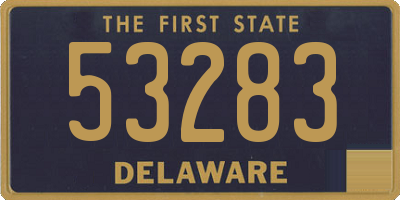DE license plate 53283