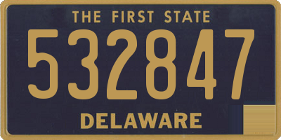 DE license plate 532847