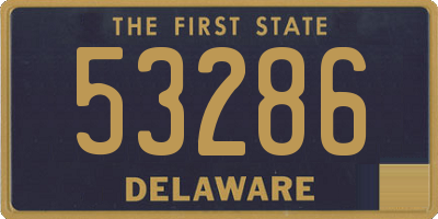 DE license plate 53286