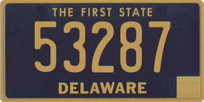 DE license plate 53287