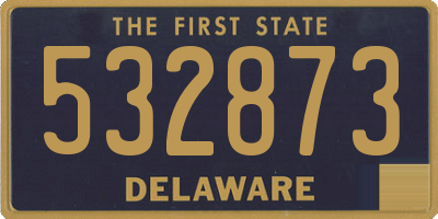 DE license plate 532873