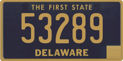 DE license plate 53289