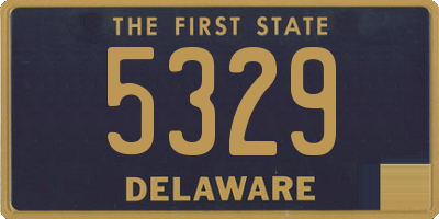 DE license plate 5329