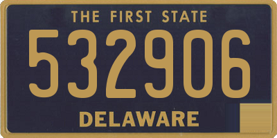 DE license plate 532906