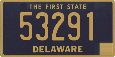 DE license plate 53291