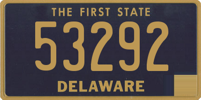 DE license plate 53292