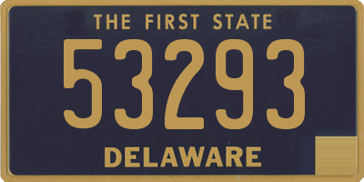 DE license plate 53293