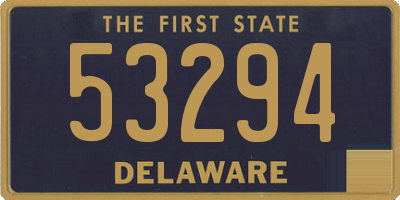 DE license plate 53294