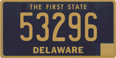 DE license plate 53296