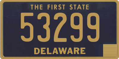DE license plate 53299