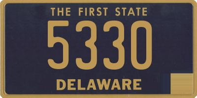 DE license plate 5330