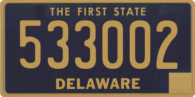DE license plate 533002