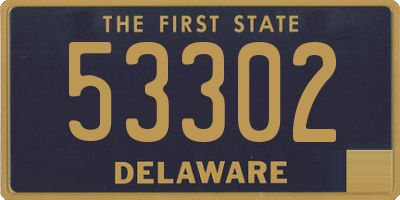 DE license plate 53302
