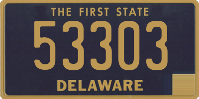 DE license plate 53303