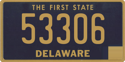 DE license plate 53306