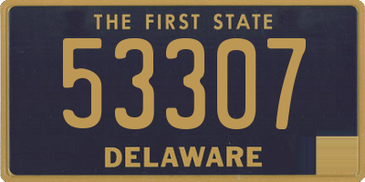 DE license plate 53307