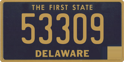 DE license plate 53309