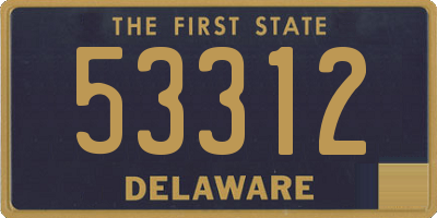 DE license plate 53312
