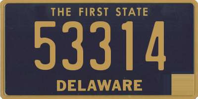 DE license plate 53314