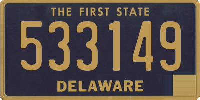 DE license plate 533149