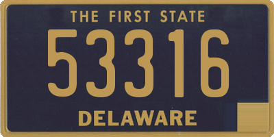 DE license plate 53316