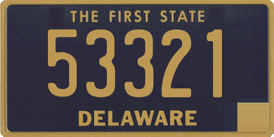 DE license plate 53321