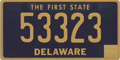 DE license plate 53323