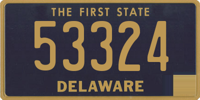 DE license plate 53324