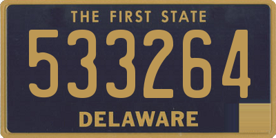 DE license plate 533264