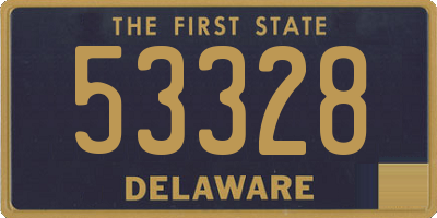 DE license plate 53328