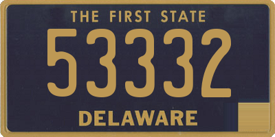 DE license plate 53332