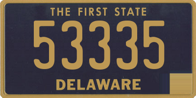 DE license plate 53335