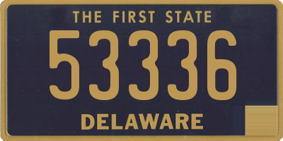 DE license plate 53336