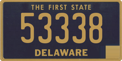 DE license plate 53338