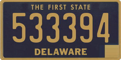 DE license plate 533394