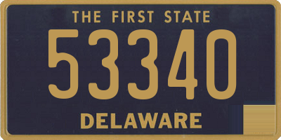 DE license plate 53340