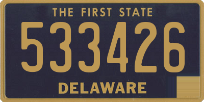 DE license plate 533426